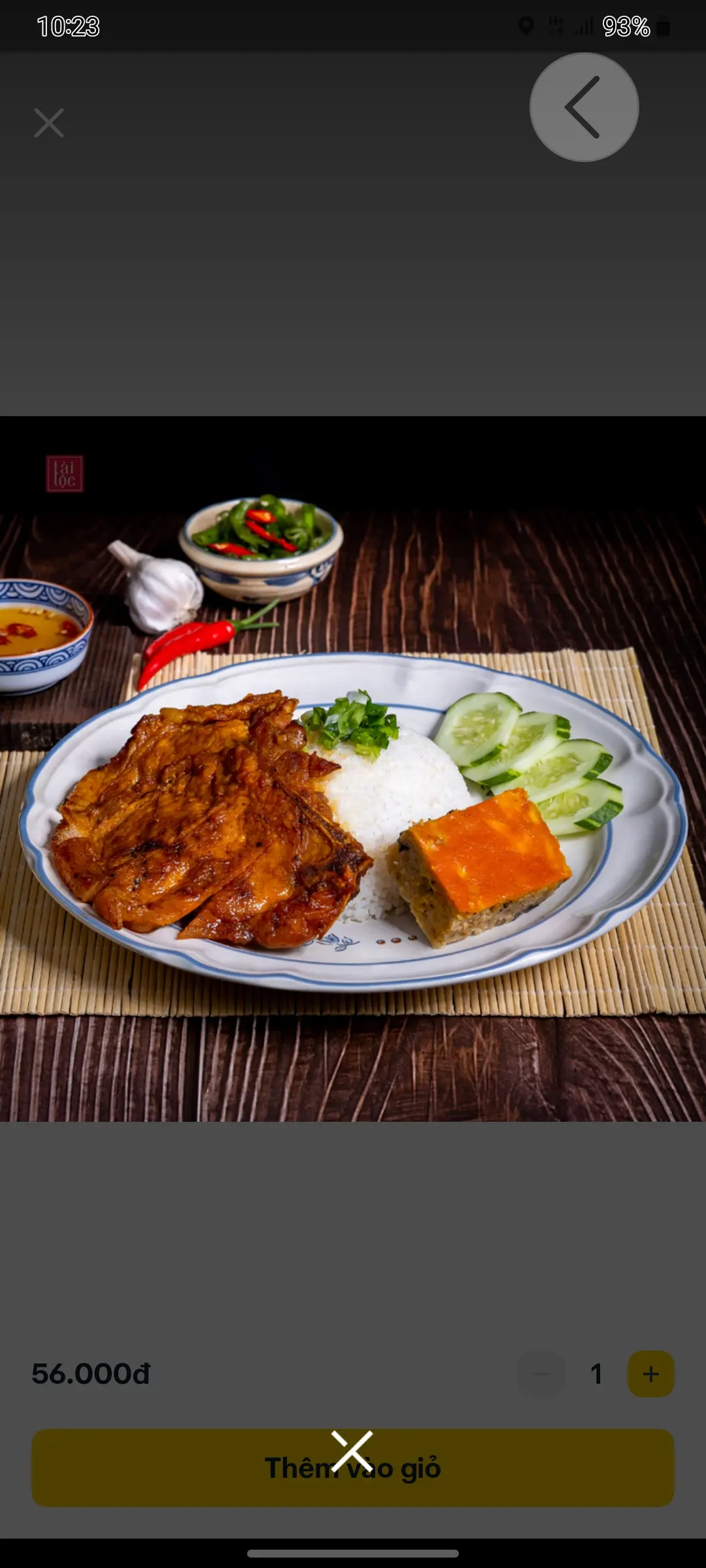 Hình ảnh cơm sườn trứng ốp la