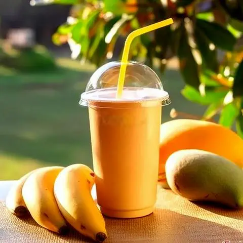 Hình ảnh Sinh tố xoài - chuối