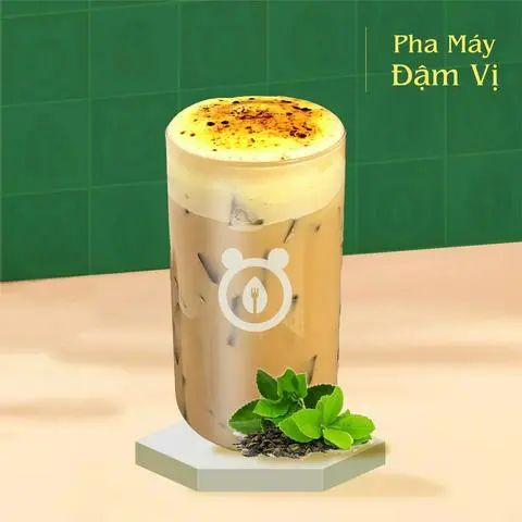 Hình ảnh Hồng Trà Sữa Kem Trứng Cháy