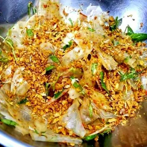 Hình ảnh dẻo phơi sương tỏi (quán trộn)