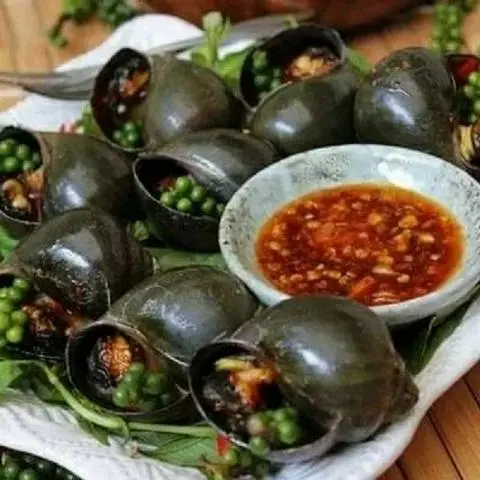 Hình ảnh Ốc bưu/lác nướng tiêu xanh