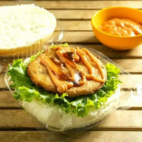 Hình ảnh Hamburger Gà Xay Chiên Giòn