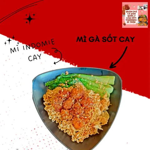 Hình ảnh Mì Trộn Gà Sốt Cay