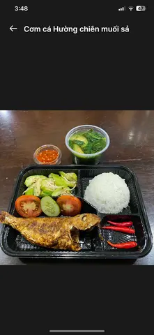 Hình ảnh Cơm cá hường chiên muối sả