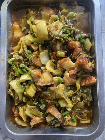 Hình ảnh thịt kho dưa cải