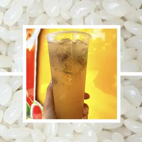 Hình ảnh Trà tắc hạt chia mix hạt đác - ly 700ml
