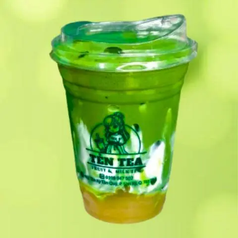 Hình ảnh Matcha latte mix chuối