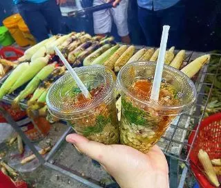 Hình ảnh bắp nướng mỡ hành thập câm khô mực 