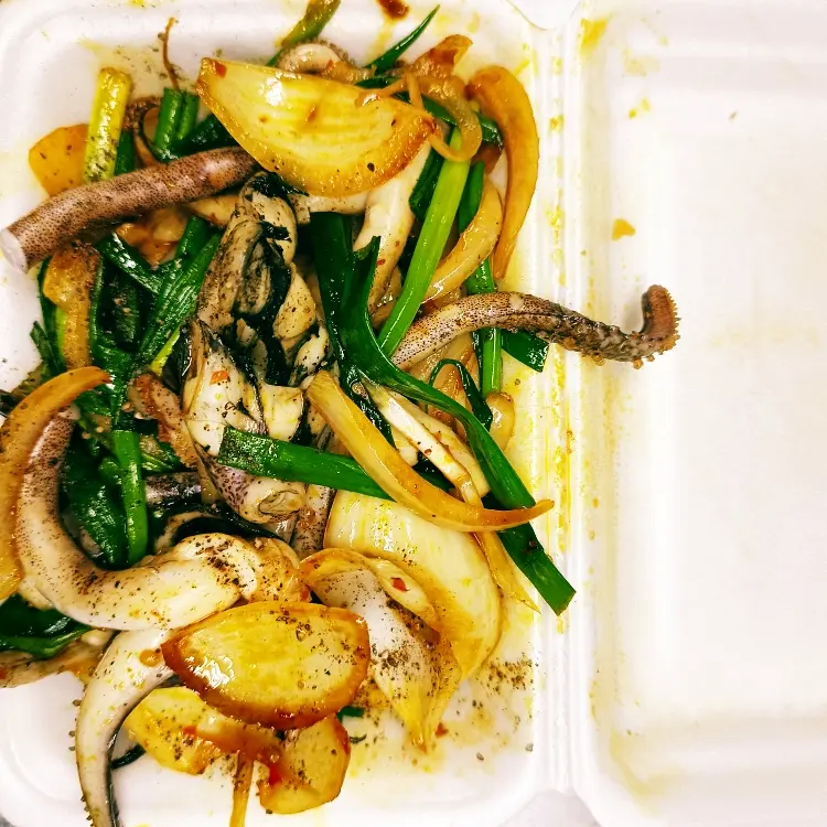 Hình ảnh mực xào sa tế 