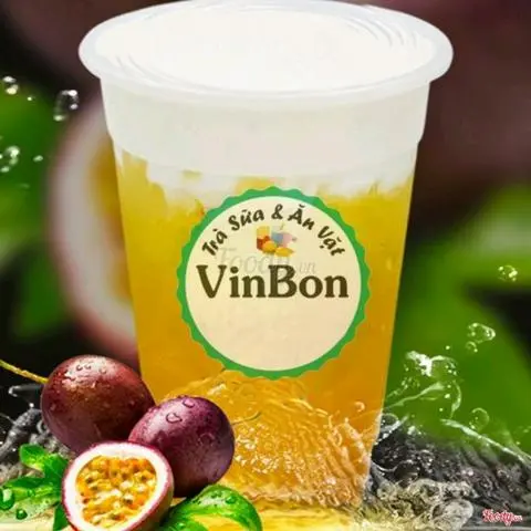 Hình ảnh Hồng trà chanh dây macchiato