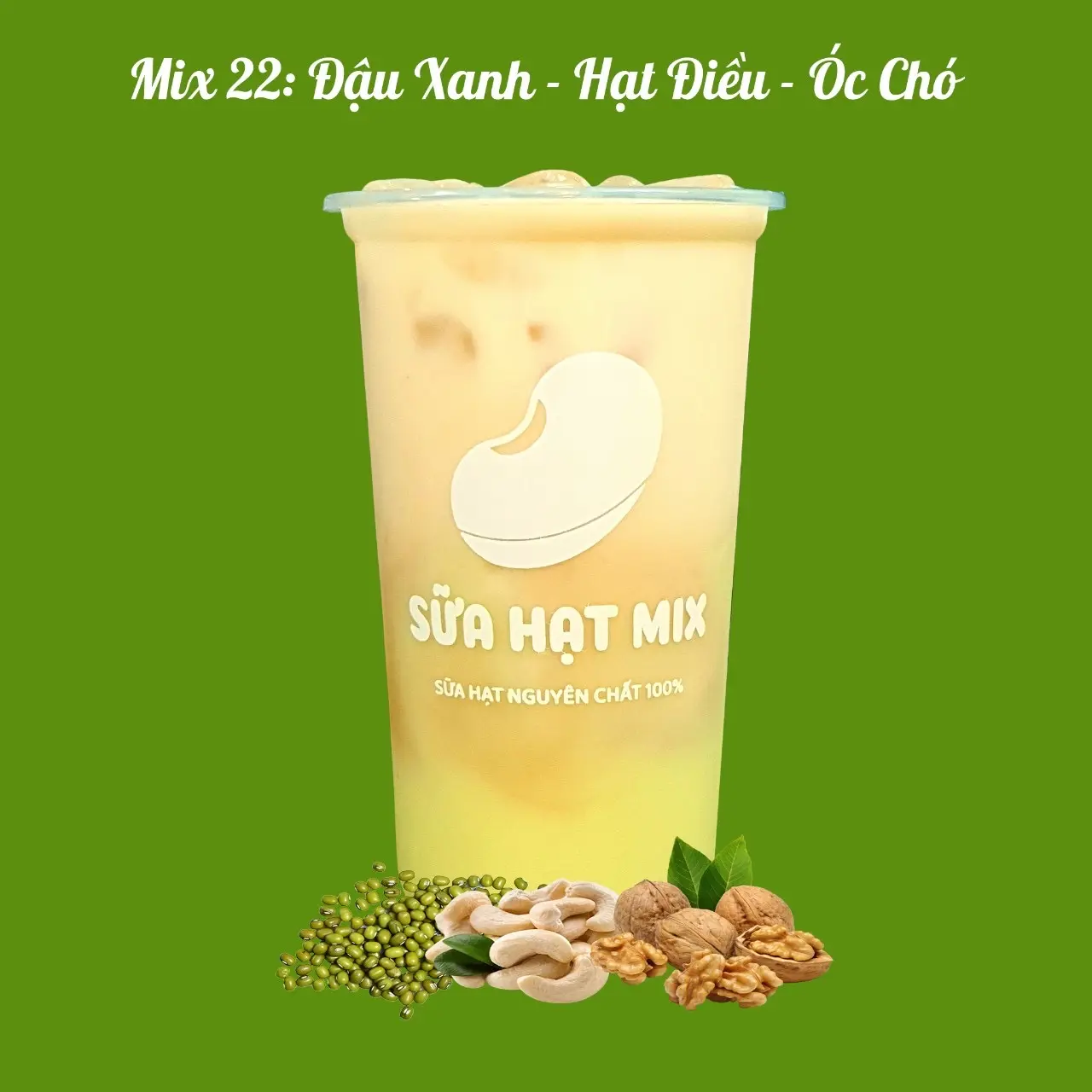 Hình ảnh Mix 22: Đậu Xanh - Hạt Điều - Óc Chó 