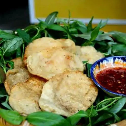 Hình ảnh Chả cá mỏng cuốn rau răm