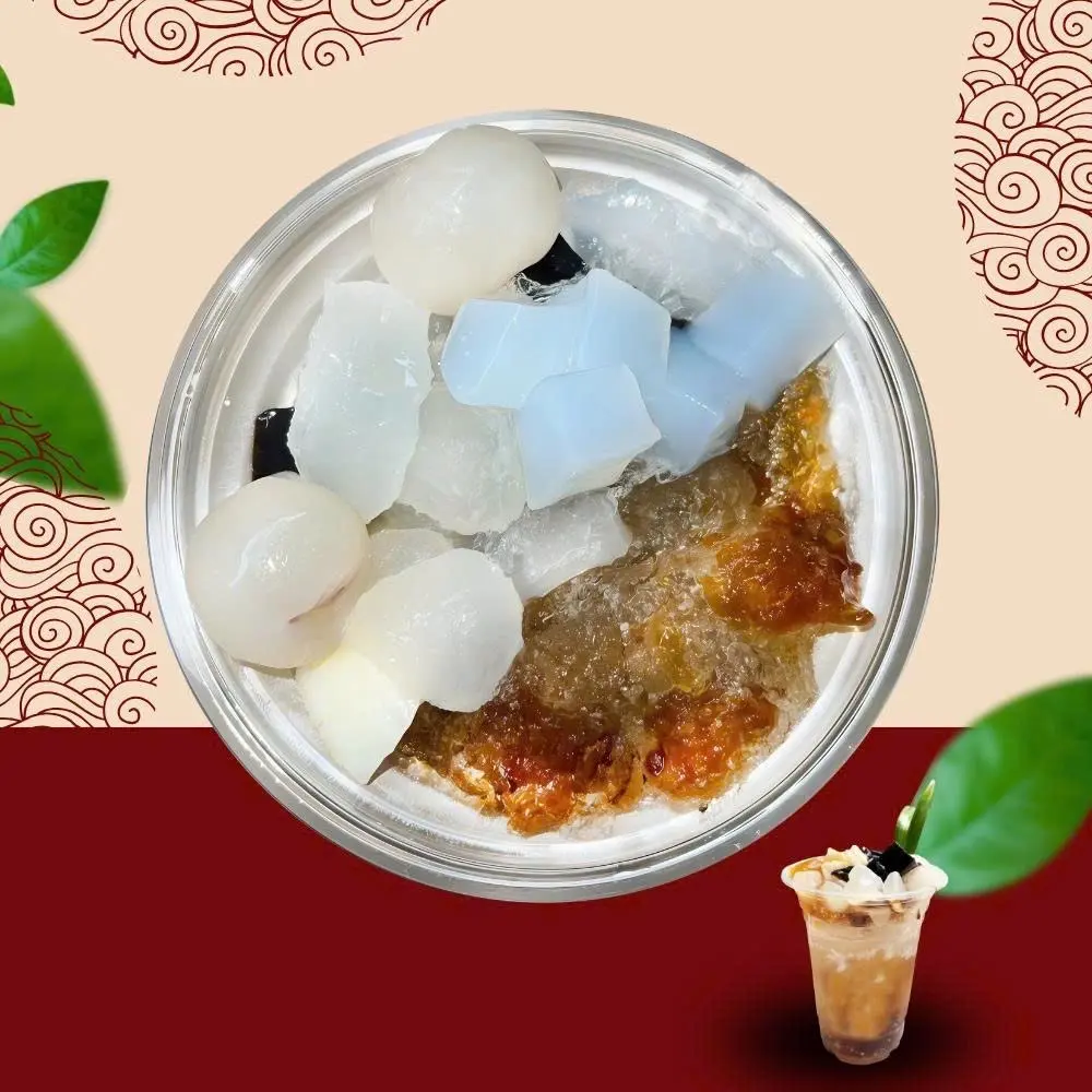 Hình ảnh Sâm Tuyết Vân Đào Full Topping