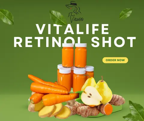 Hình ảnh Retinol shot - 7 chai thuỷ tinh 50ml - uống 7 ngày