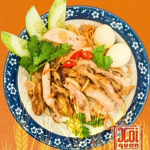 Hình ảnh Xôi gà xé lớn