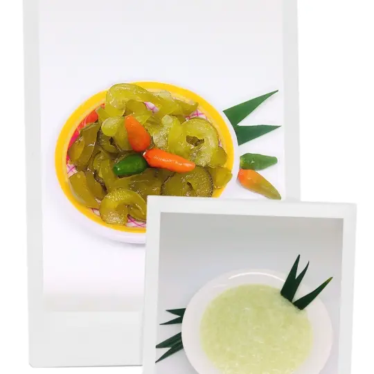 Hình ảnh Cháo + dưa mắm ( ăn chay)