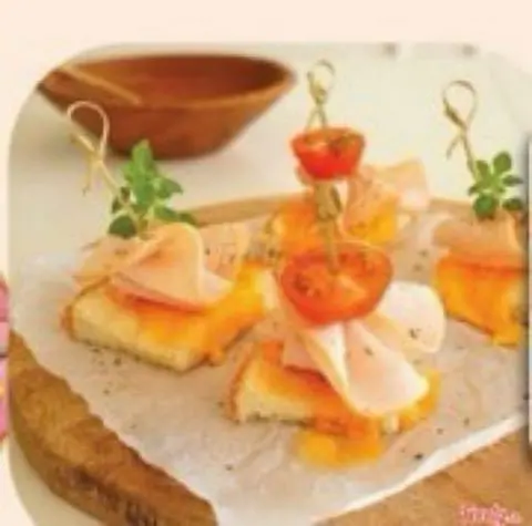 Hình ảnh Ham cheese canape