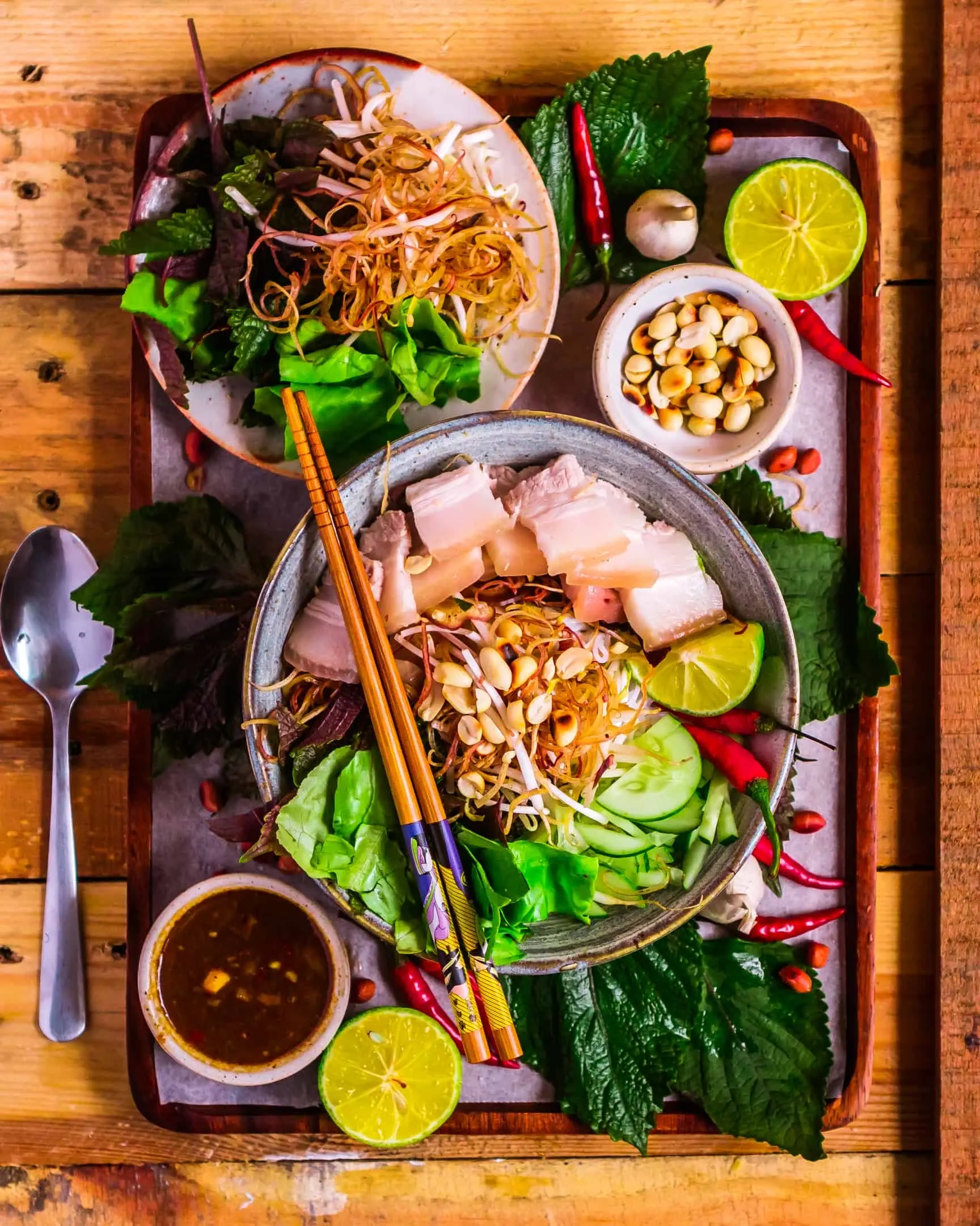 Hình ảnh Bún Mắm Nêm Thịt Luôc +Tai Heo