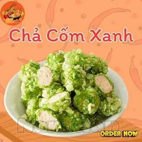 Hình ảnh chả cốm xanh