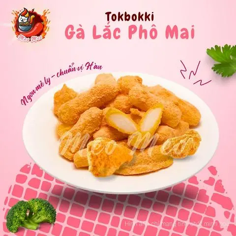 Hình ảnh Tokbokki Gà lắc Phô Mai