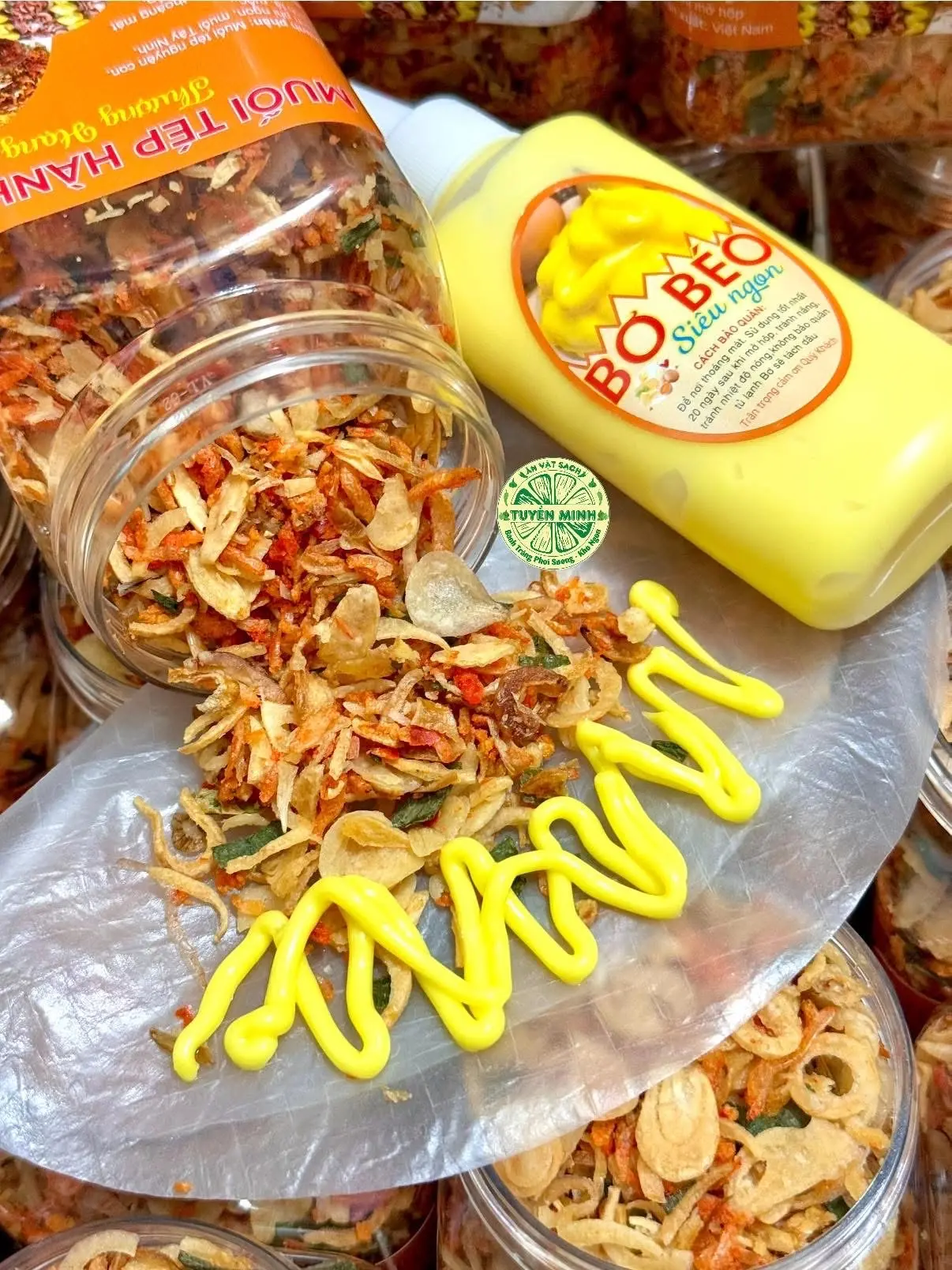 Hình ảnh CB/ Bánh Sương Muối Tép Bơ 500gr / TẶNG SỐT Nhỏ