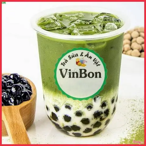 Hình ảnh Sữa tươi trân châu đường nâu vị matcha