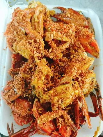 Hình ảnh cua thịt nhỏ cháy tỏi