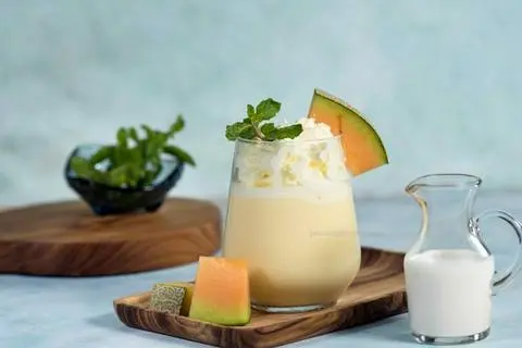 Hình ảnh yaourt dưa lưới