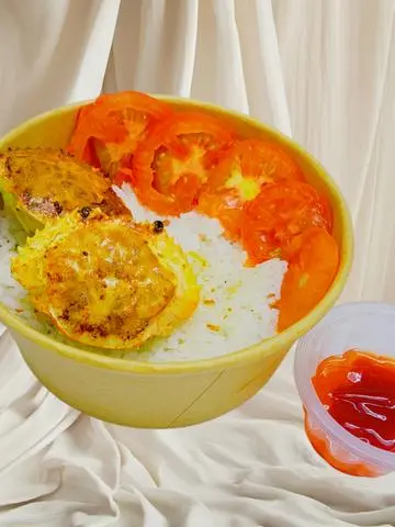 Hình ảnh Cơm Chả Ghẹ Biển Quy Nhơn (2 Con) (ST25) + Kèm Tương Ớt, Cà, Cà Chua)