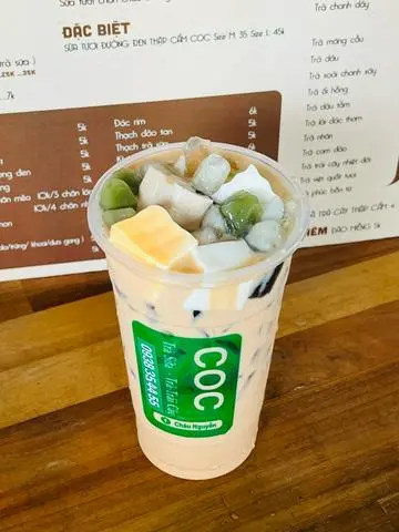Hình ảnh trà sữa truyền thống full topping 