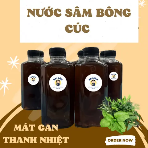 Hình ảnh Combo 5 Chai Sâm Bông Cúc Thanh Nhiệt (1 LÍT) 