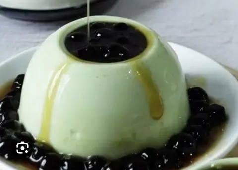 Hình ảnh Tàu Hủ Singapore Vị Matcha Trân Châu Đường Đen