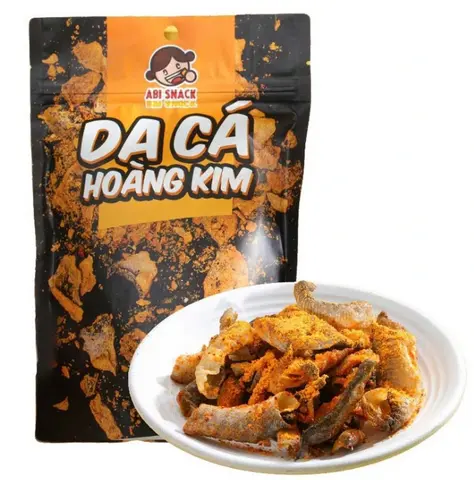 Hình ảnh Da cá hoàng kim_ abi snack