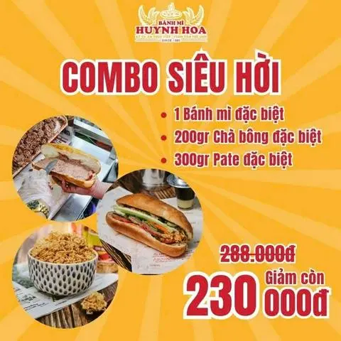 Hình ảnh Combo 4: 1 bánh mì đặc biệt ,200g chà bông,300g pate
