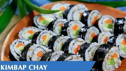 Hình ảnh Cơm cuộn gimbap chay