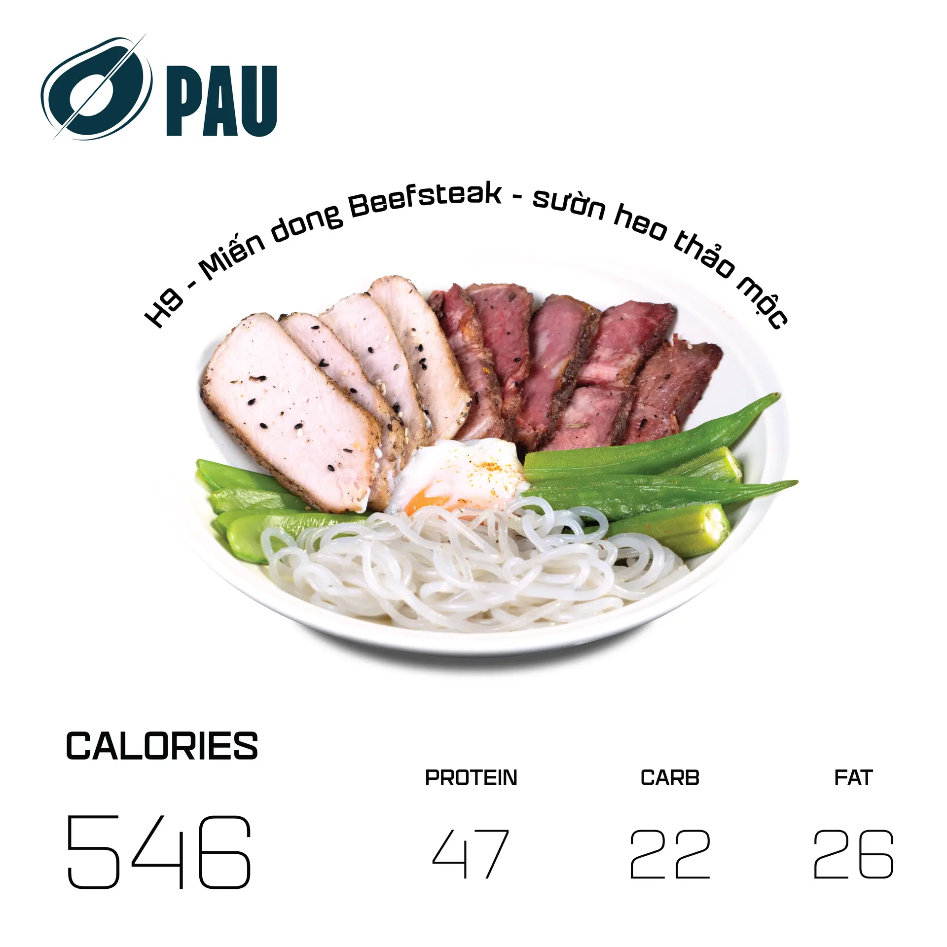 Hình ảnh H9 - Miến dong Beefsteak- sườn heo thảo mộc  