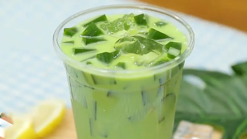 Hình ảnh Trà sữa thái xanh trân châu trắng