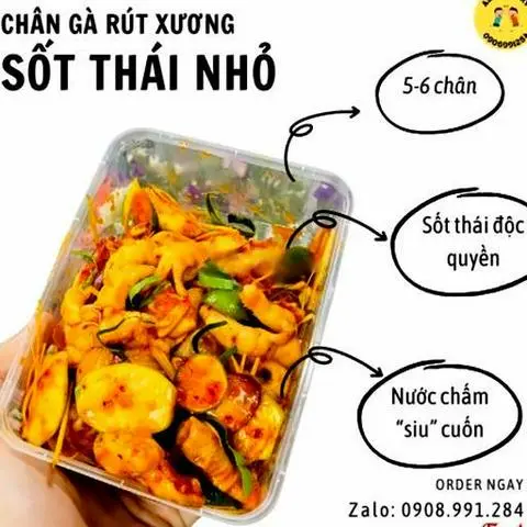 Hình ảnh Chân gà rút xương sốt Thái NHỎ (6-7 chân)