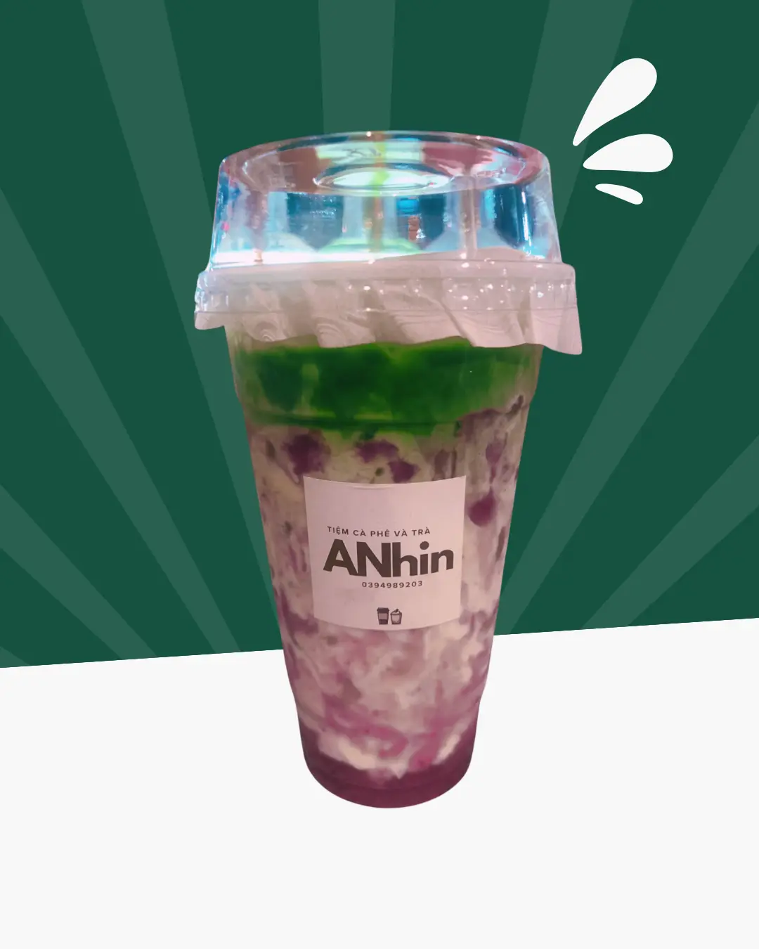 Hình ảnh Matcha Latte Việt Quất