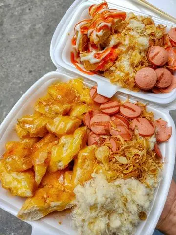 Hình ảnh Bánh mì nướng sốt - suất lớn 3 bánh - kem phomai