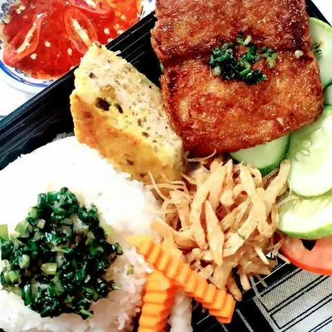 Hình ảnh Cơm tấm chay - broken rice