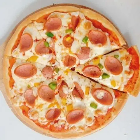 Hình ảnh Pizza xúc xích