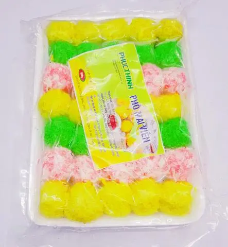 Hình ảnh Phô Mai Viên 3 Màu 500g/35 Viên, Phô Mai Viên Đủ Màu Thơm Ngon