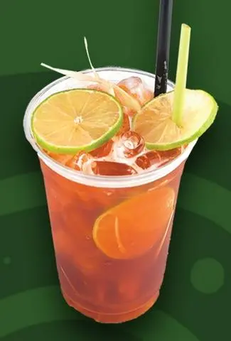 Hình ảnh Trà Thái Chanh đỏ ly khổng lồ 