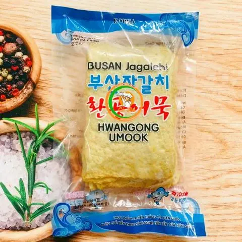 Hình ảnh Chả Cá Hàn Quốc Busan 450g Xanh Nấu Bánh Gạo Tokbokki, Lẩu, Chiên