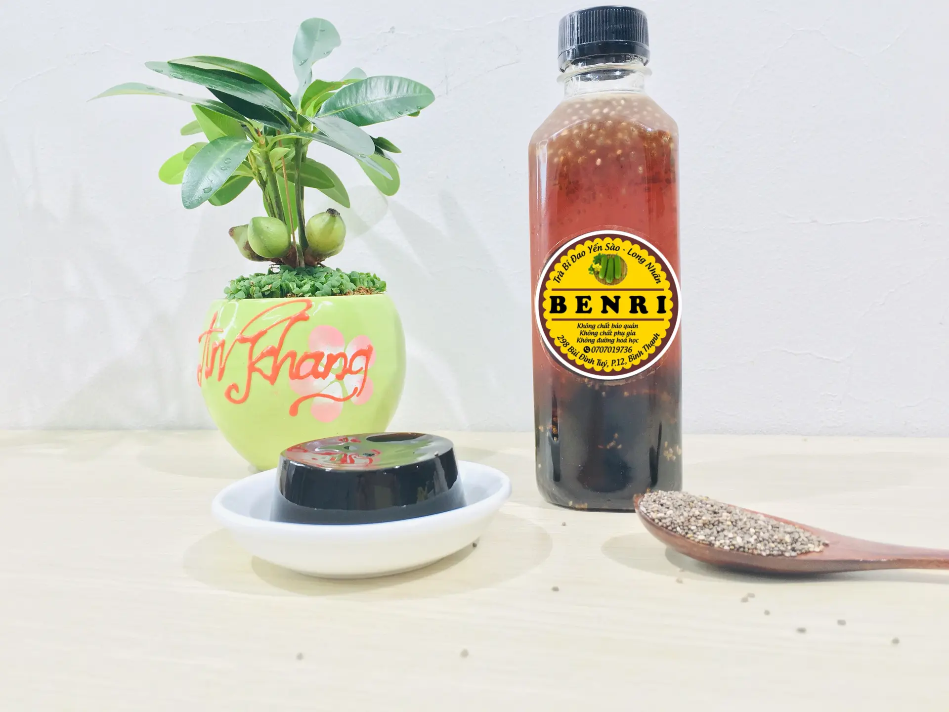 Hình ảnh Trà bí đao hạt chia