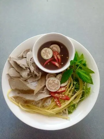Hình ảnh bún mắm nêm 
