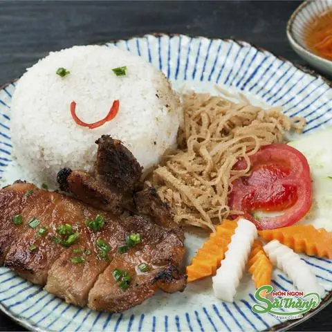 Hình ảnh cơm sườn bì