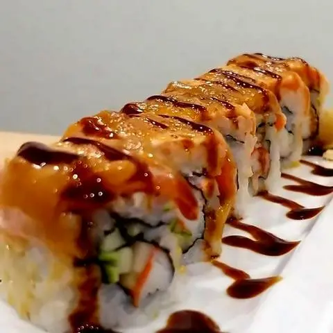 Hình ảnh Sushi cá hồi nướng teri