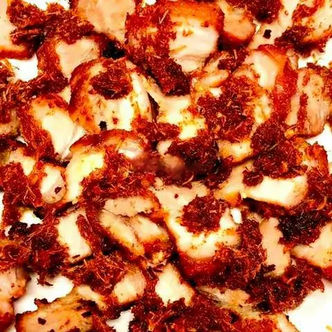 Hình ảnh Cơm ba chỉ chiên sả